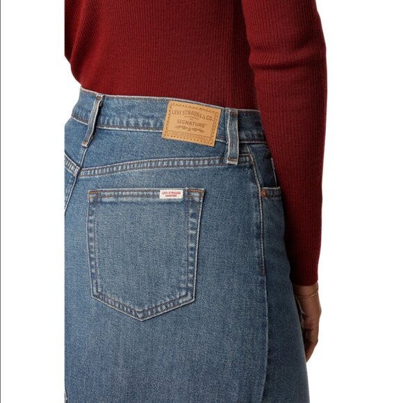 Levi Strauss Signature Women's Maxi Denim Skirt - Size 6/W28, NWT! - Picture 11 of 16